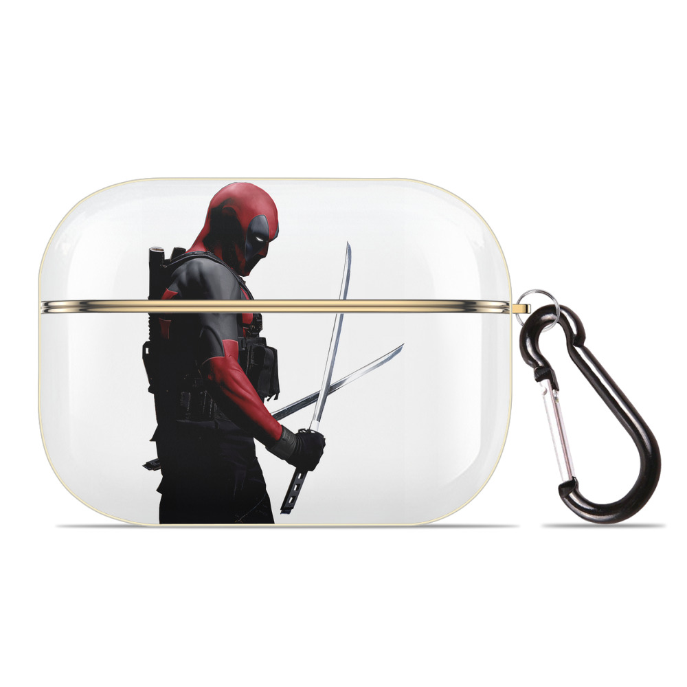 （画像用） Deadpool デッドプール 【AirPods Pro用】ハードシェル保護ケース｜耐衝撃・防指紋・カラビナ付き商品仕様