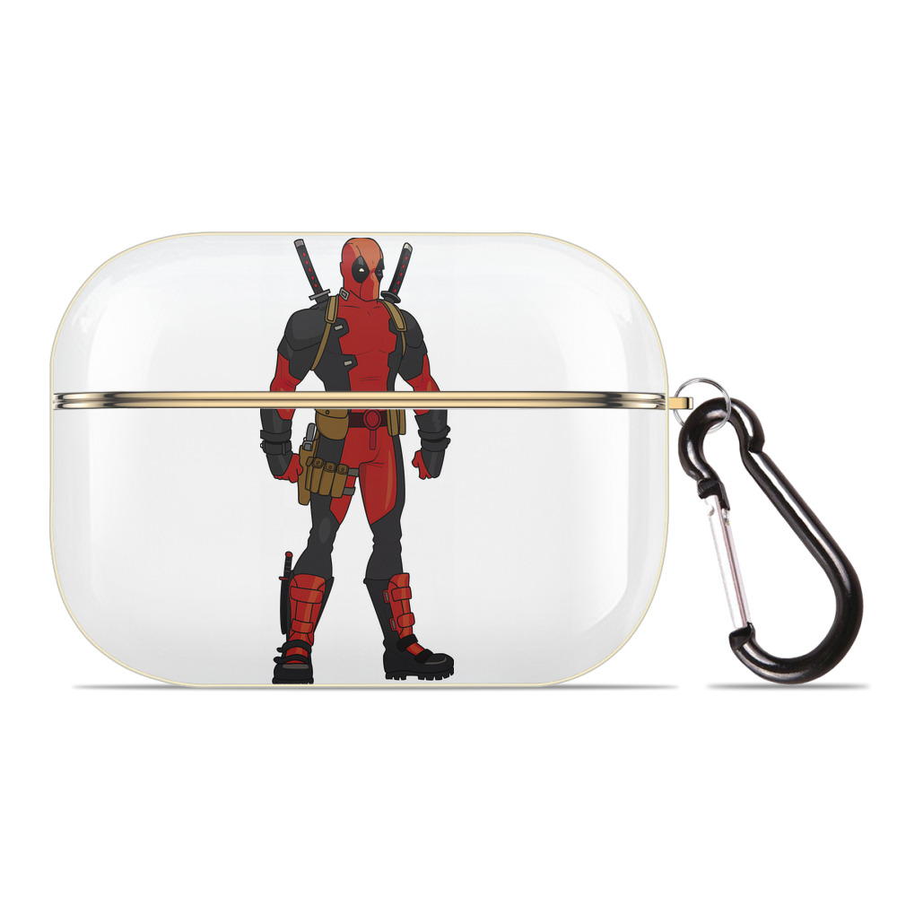 （画像用） Deadpool デッドプール 【AirPods Pro用】ハードシェル保護ケース｜耐衝撃・防指紋・カラビナ付き商品仕様