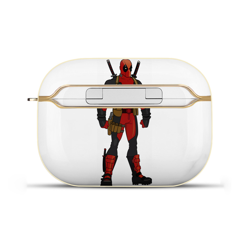 （画像用） Deadpool デッドプール 【AirPods Pro用】ハードシェル保護ケース｜耐衝撃・防指紋・カラビナ付き商品仕様