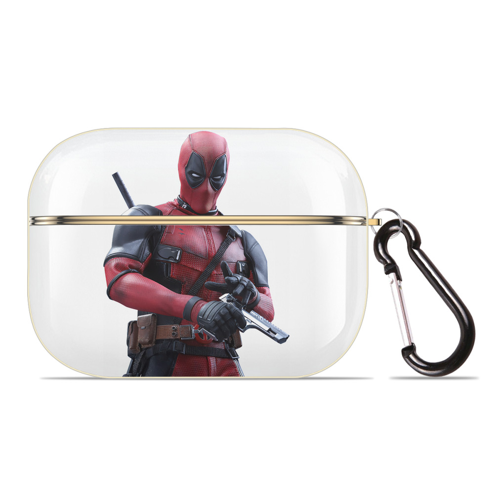 （画像用） Deadpool デッドプール 【AirPods Pro用】ハードシェル保護ケース｜耐衝撃・防指紋・カラビナ付き商品仕様