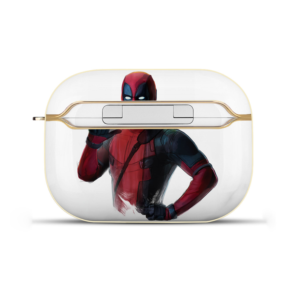 （画像用） Deadpool デッドプール 【AirPods Pro用】ハードシェル保護ケース｜耐衝撃・防指紋・カラビナ付き商品仕様
