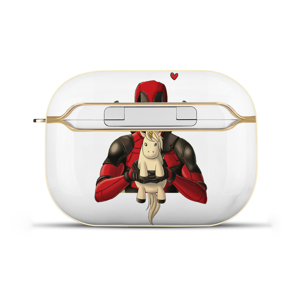 （画像用） Deadpool デッドプール 【AirPods Pro用】ハードシェル保護ケース｜耐衝撃・防指紋・カラビナ付き商品仕様