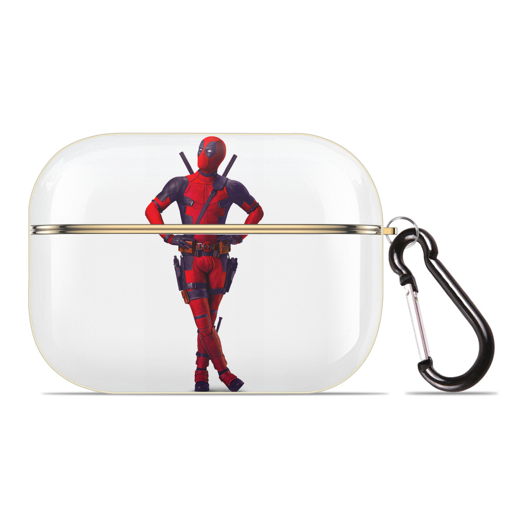 （画像用） Deadpool デッドプール 【AirPods Pro用】ハードシェル保護ケース｜耐衝撃・防指紋・カラビナ付き商品仕様