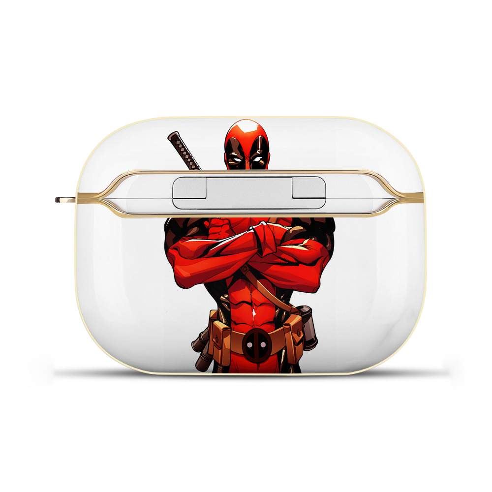 （画像用） Deadpool デッドプール 【AirPods Pro用】ハードシェル保護ケース｜耐衝撃・防指紋・カラビナ付き商品仕様