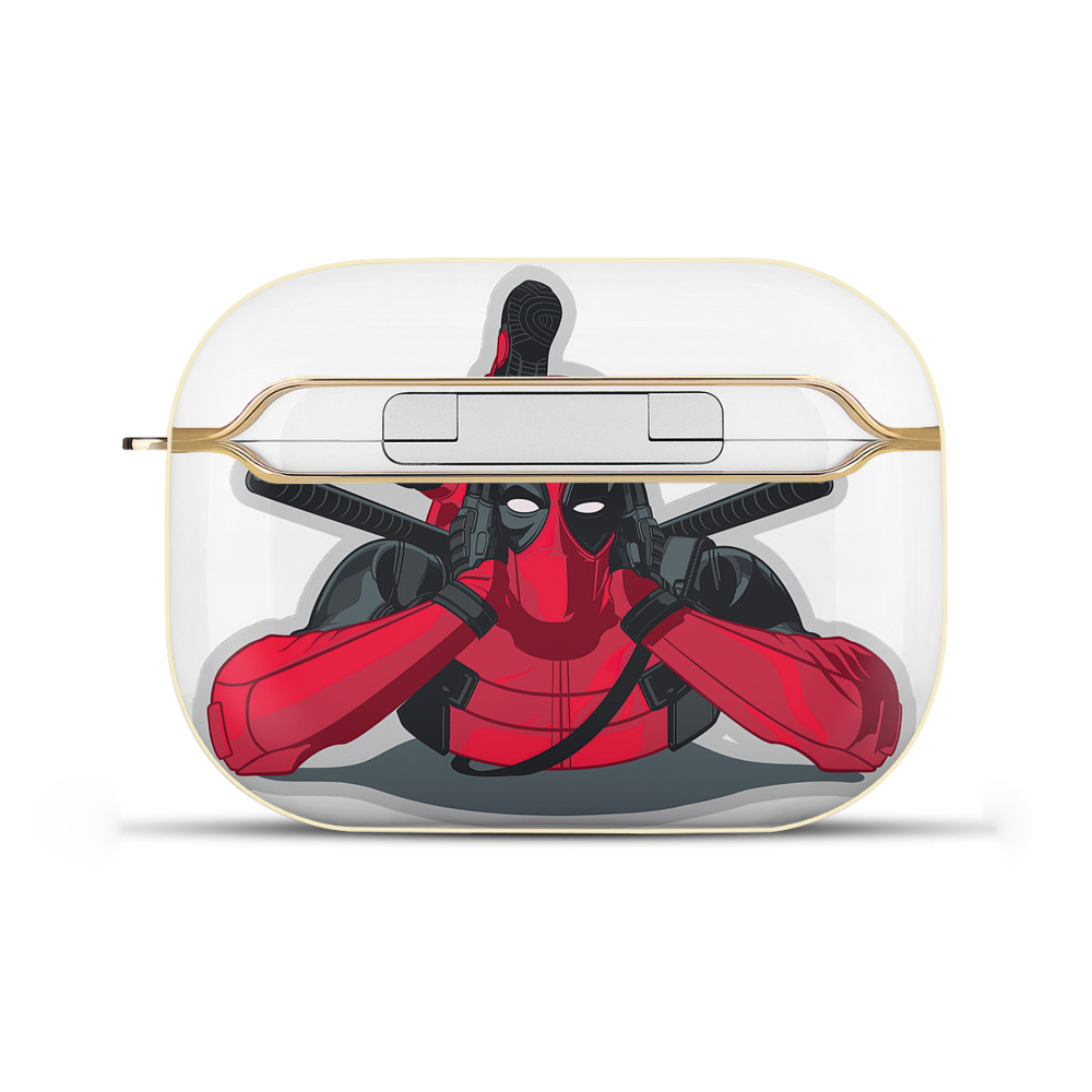 （画像用） Deadpool デッドプール 【AirPods Pro用】ハードシェル保護ケース｜耐衝撃・防指紋・カラビナ付き商品仕様