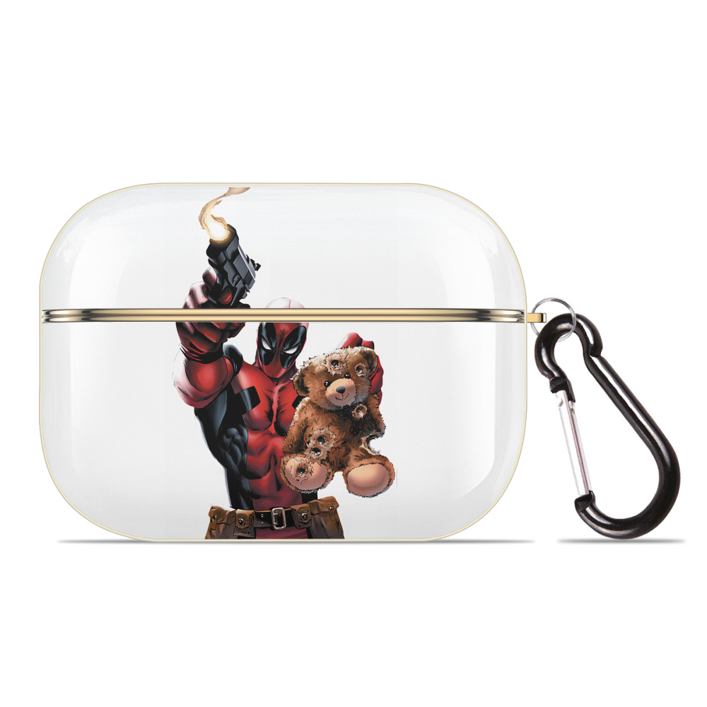 （画像用） Deadpool デッドプール 【AirPods Pro用】ハードシェル保護ケース｜耐衝撃・防指紋・カラビナ付き商品仕様