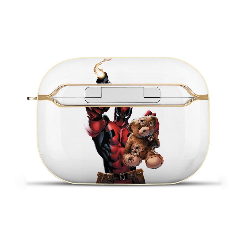 （画像用） Deadpool デッドプール 【AirPods Pro用】ハードシェル保護ケース｜耐衝撃・防指紋・カラビナ付き商品仕様