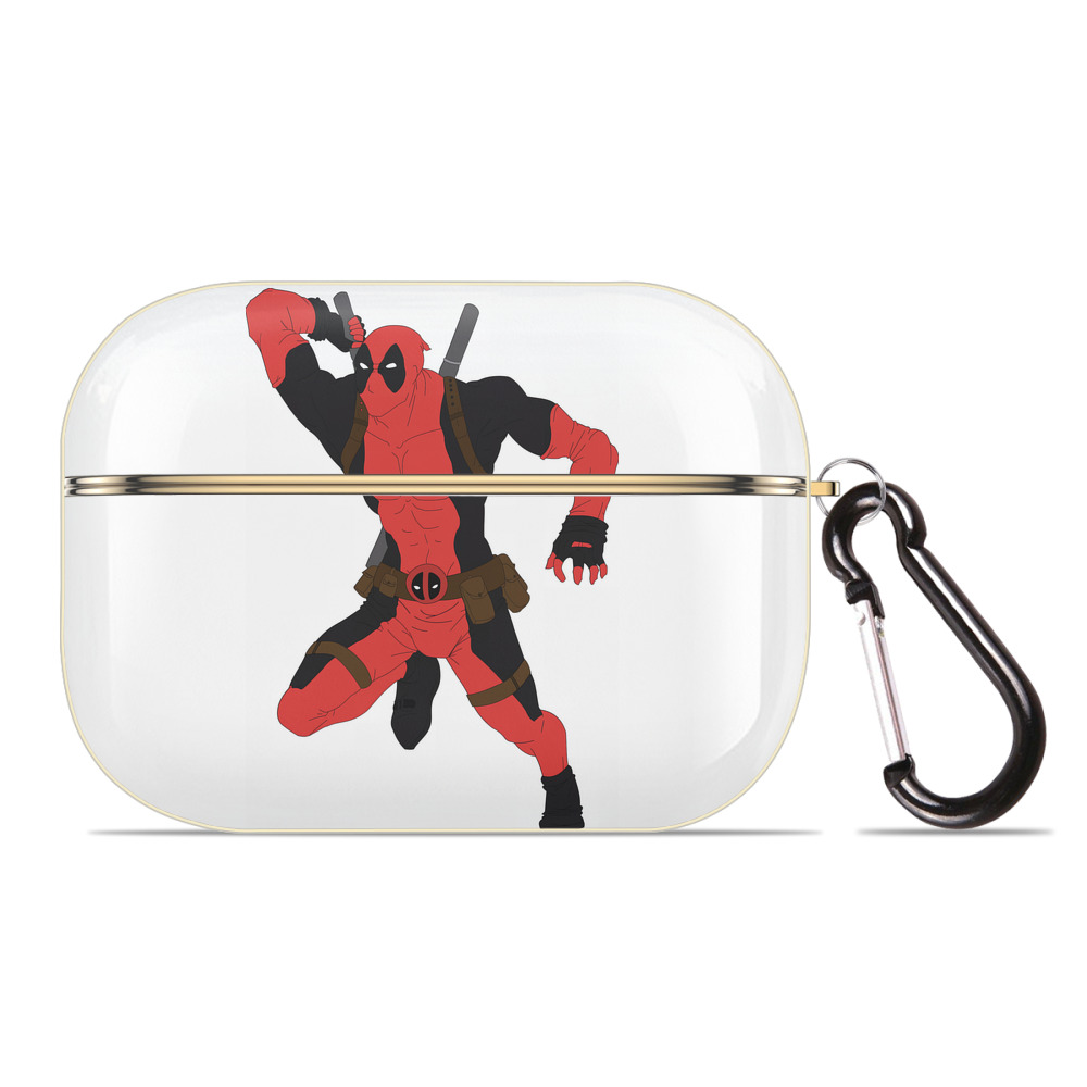 （画像用） Deadpool デッドプール 【AirPods Pro用】ハードシェル保護ケース｜耐衝撃・防指紋・カラビナ付き商品仕様
