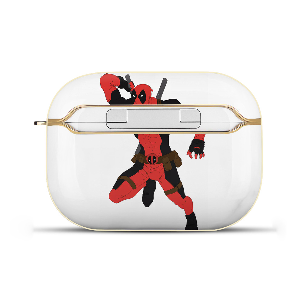（画像用） Deadpool デッドプール 【AirPods Pro用】ハードシェル保護ケース｜耐衝撃・防指紋・カラビナ付き商品仕様