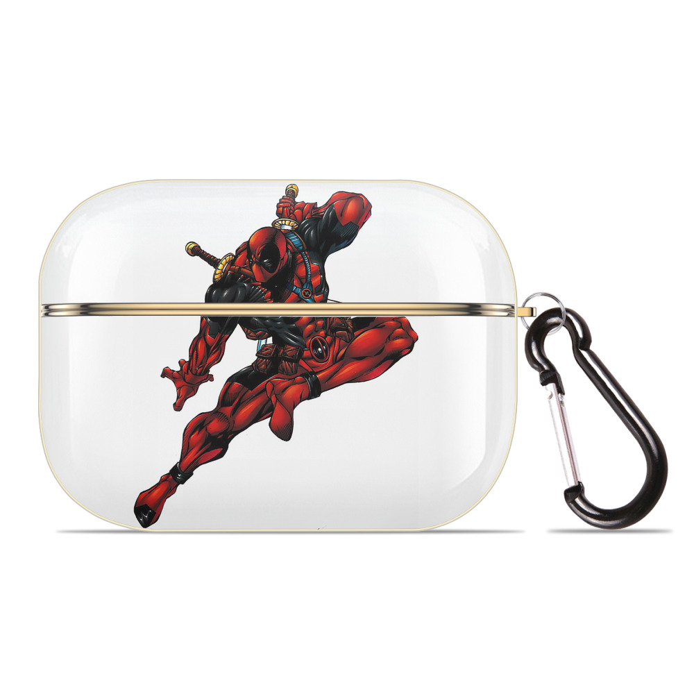 （画像用） Deadpool デッドプール 【AirPods Pro用】ハードシェル保護ケース｜耐衝撃・防指紋・カラビナ付き商品仕様