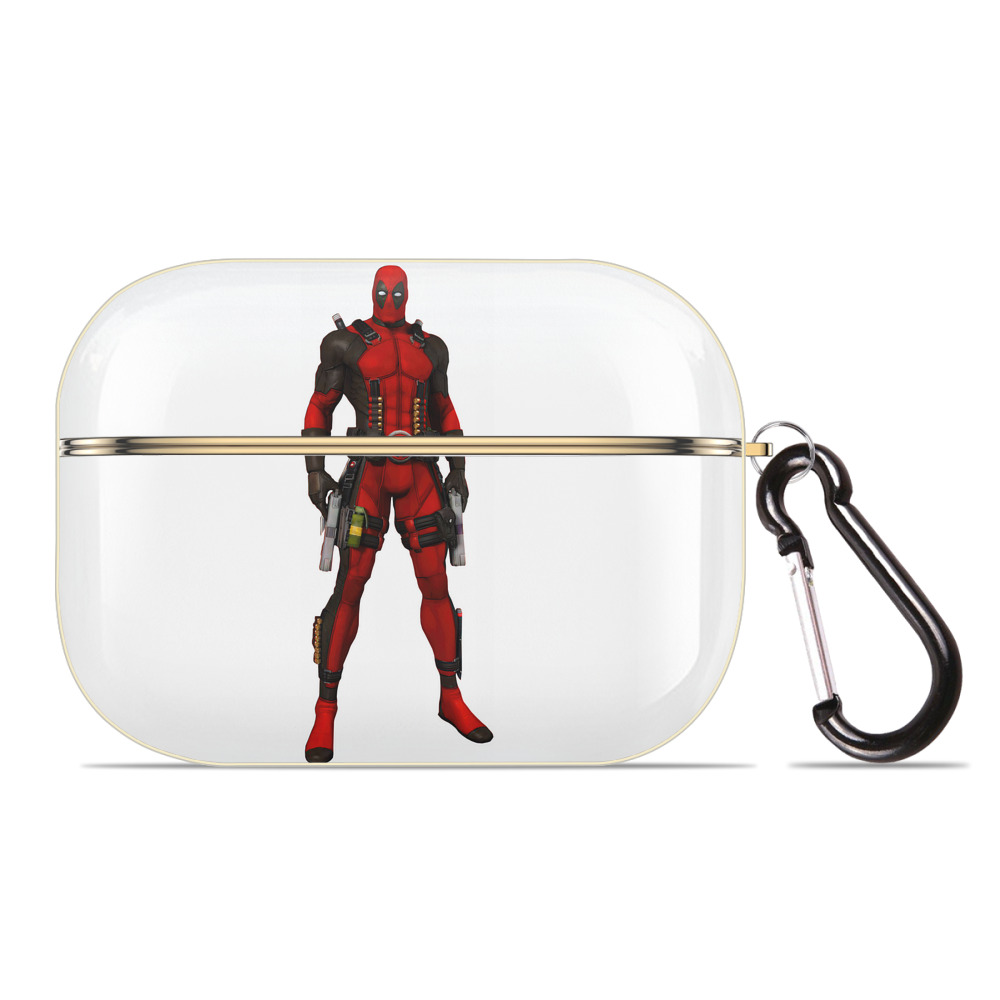 （画像用） Deadpool デッドプール 【AirPods Pro用】ハードシェル保護ケース｜耐衝撃・防指紋・カラビナ付き商品仕様