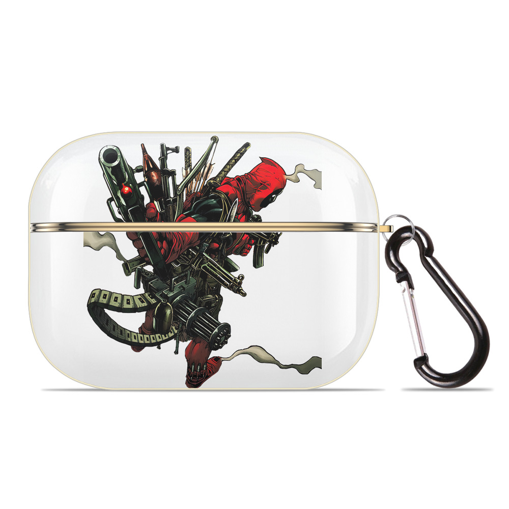 （画像用） Deadpool デッドプール 【AirPods Pro用】ハードシェル保護ケース｜耐衝撃・防指紋・カラビナ付き商品仕様