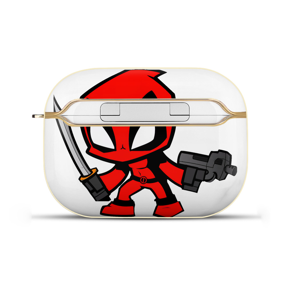 （画像用） Deadpool デッドプール 【AirPods Pro用】ハードシェル保護ケース｜耐衝撃・防指紋・カラビナ付き商品仕様