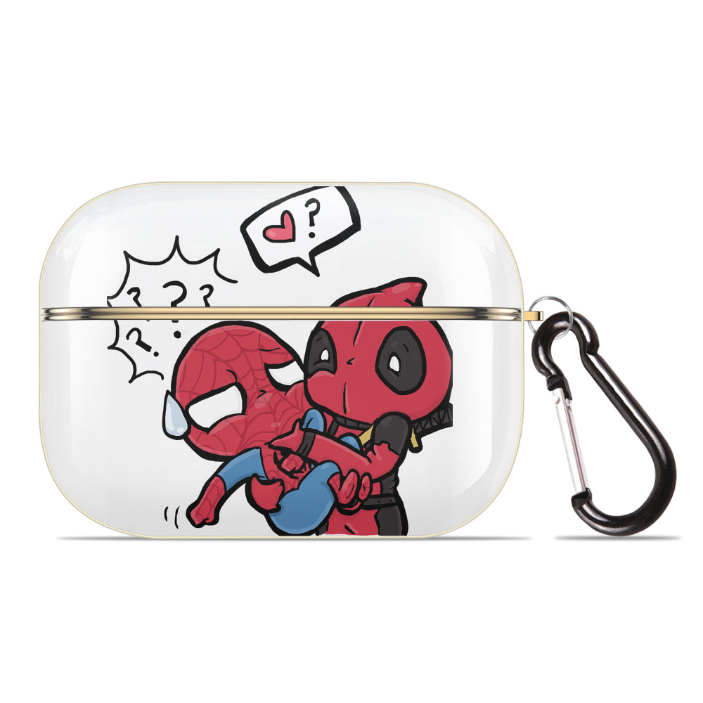 （画像用） Deadpool デッドプール 【AirPods Pro用】ハードシェル保護ケース｜耐衝撃・防指紋・カラビナ付き商品仕様