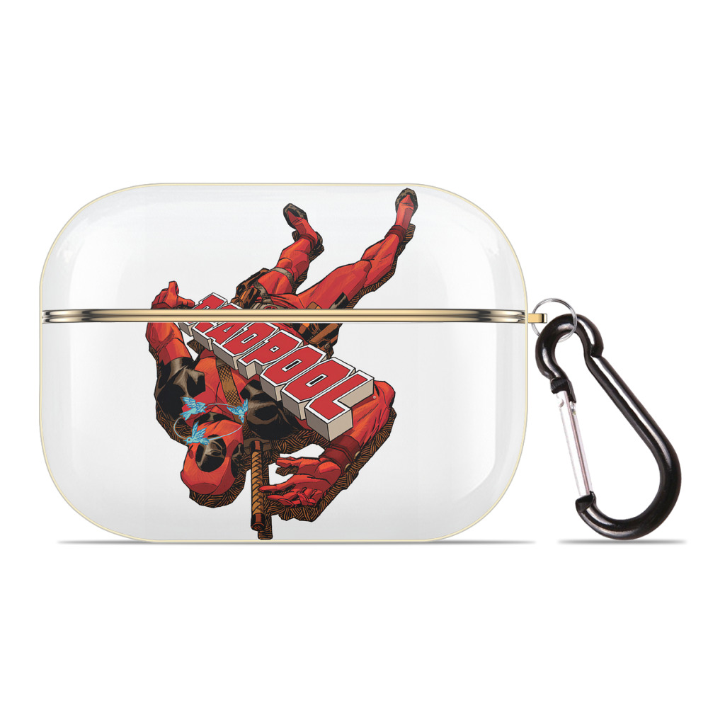 （画像用） Deadpool デッドプール 【AirPods Pro用】ハードシェル保護ケース｜耐衝撃・防指紋・カラビナ付き商品仕様