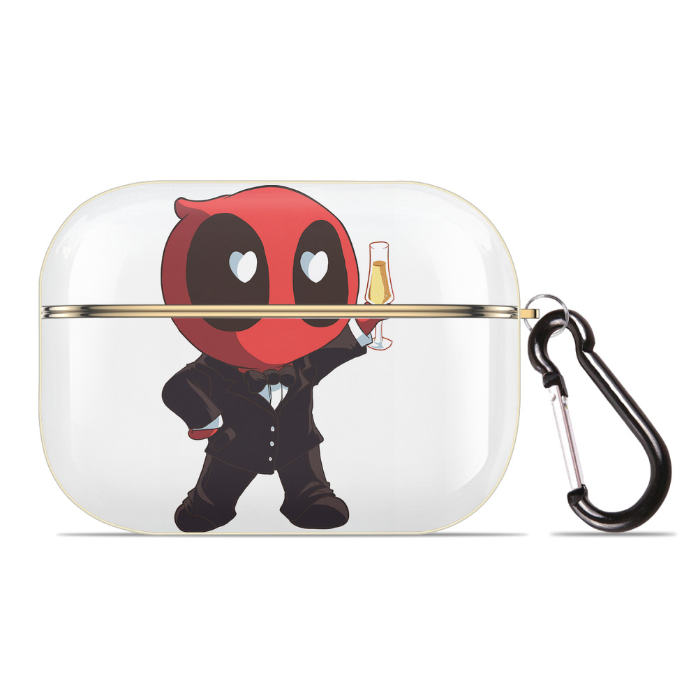 （画像用） Deadpool デッドプール 【AirPods Pro用】ハードシェル保護ケース｜耐衝撃・防指紋・カラビナ付き商品仕様