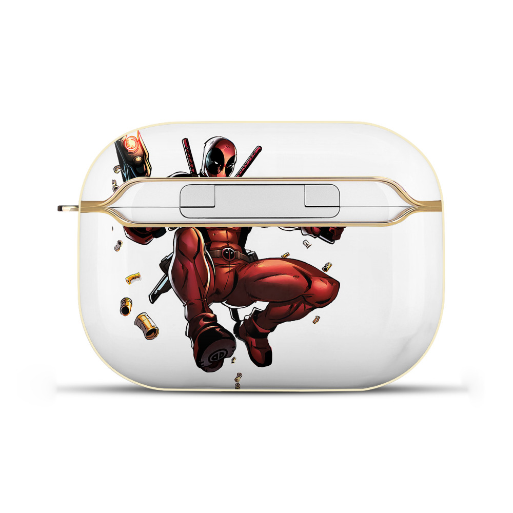 （画像用） Deadpool デッドプール 【AirPods Pro用】ハードシェル保護ケース｜耐衝撃・防指紋・カラビナ付き商品仕様