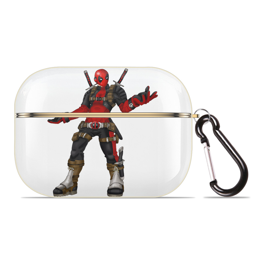 （画像用） Deadpool デッドプール 【AirPods Pro用】ハードシェル保護ケース｜耐衝撃・防指紋・カラビナ付き商品仕様