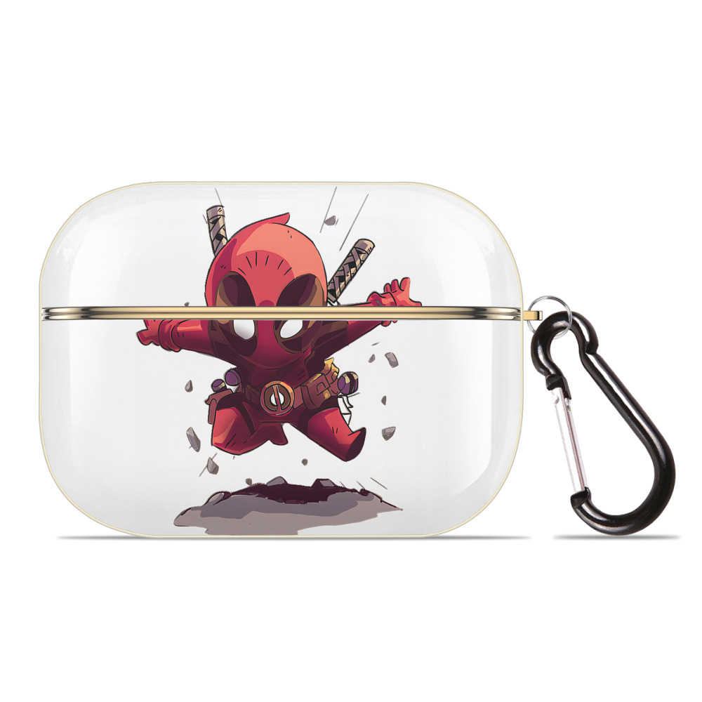 （画像用） Deadpool デッドプール 【AirPods Pro用】ハードシェル保護ケース｜耐衝撃・防指紋・カラビナ付き商品仕様