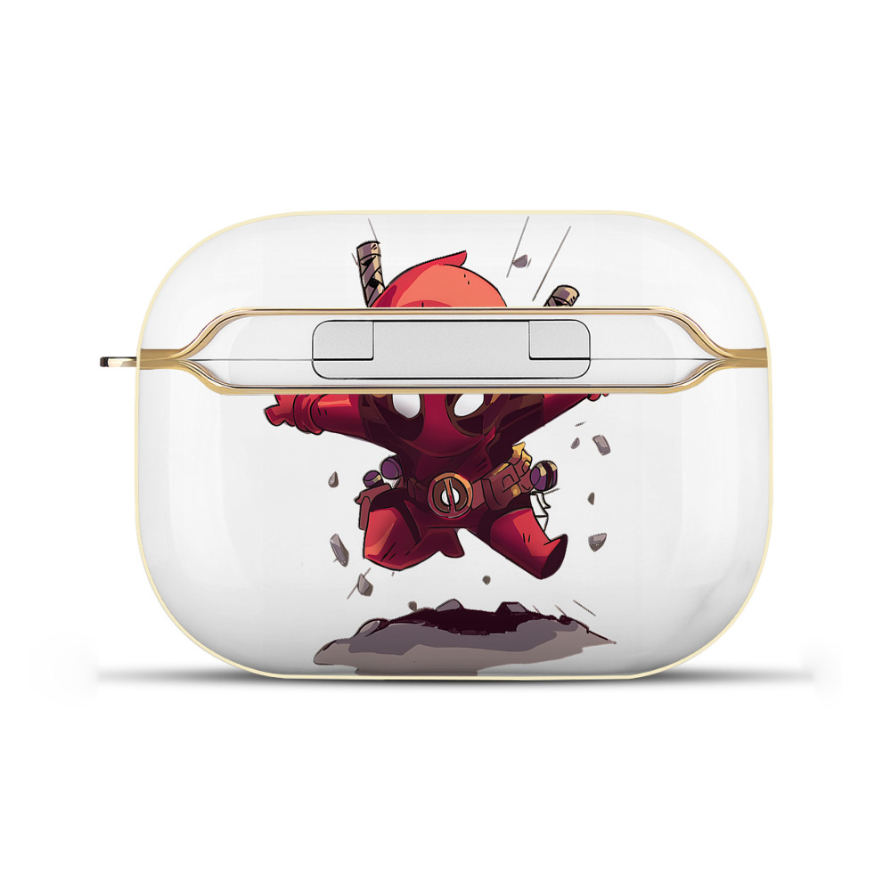 （画像用） Deadpool デッドプール 【AirPods Pro用】ハードシェル保護ケース｜耐衝撃・防指紋・カラビナ付き商品仕様