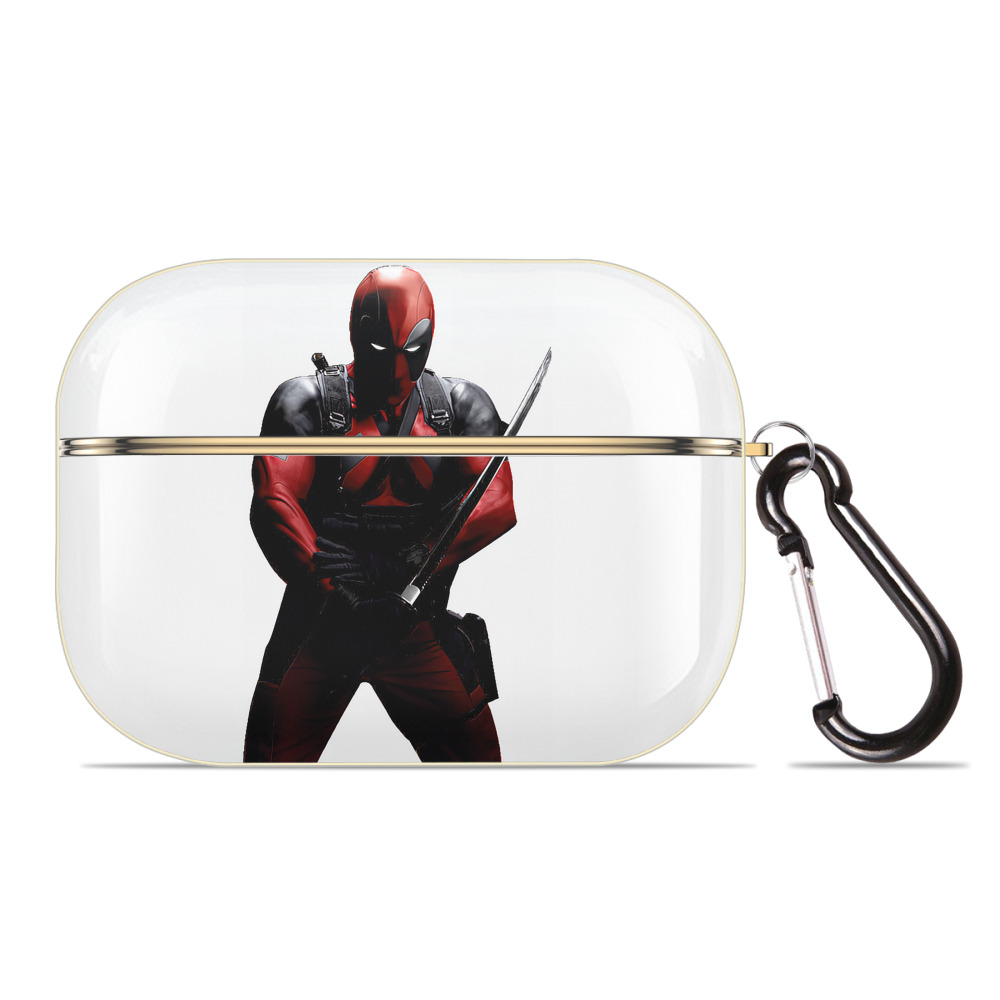 （画像用） Deadpool デッドプール 【AirPods Pro用】ハードシェル保護ケース｜耐衝撃・防指紋・カラビナ付き商品仕様
