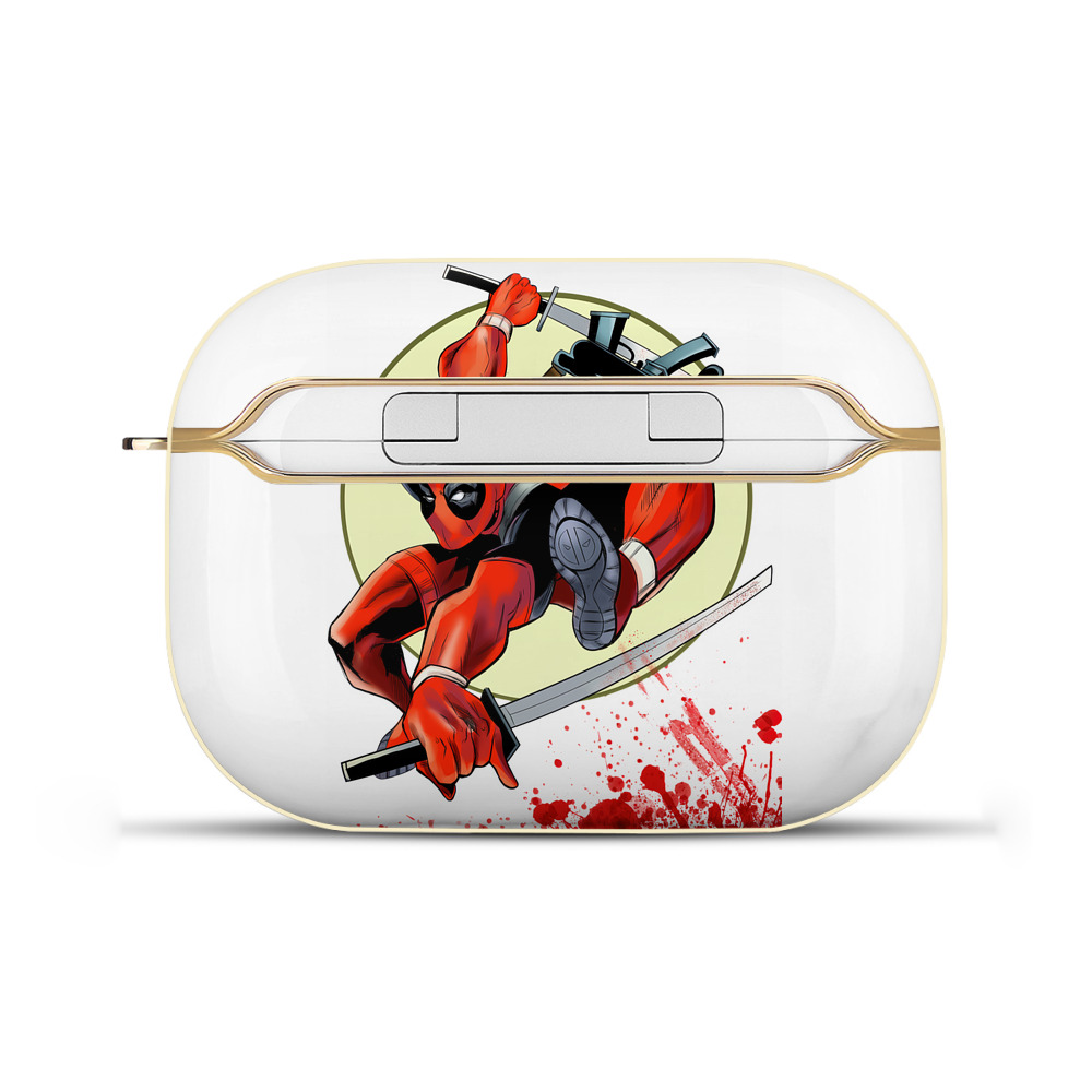 （画像用） Deadpool デッドプール 【AirPods Pro用】ハードシェル保護ケース｜耐衝撃・防指紋・カラビナ付き商品仕様