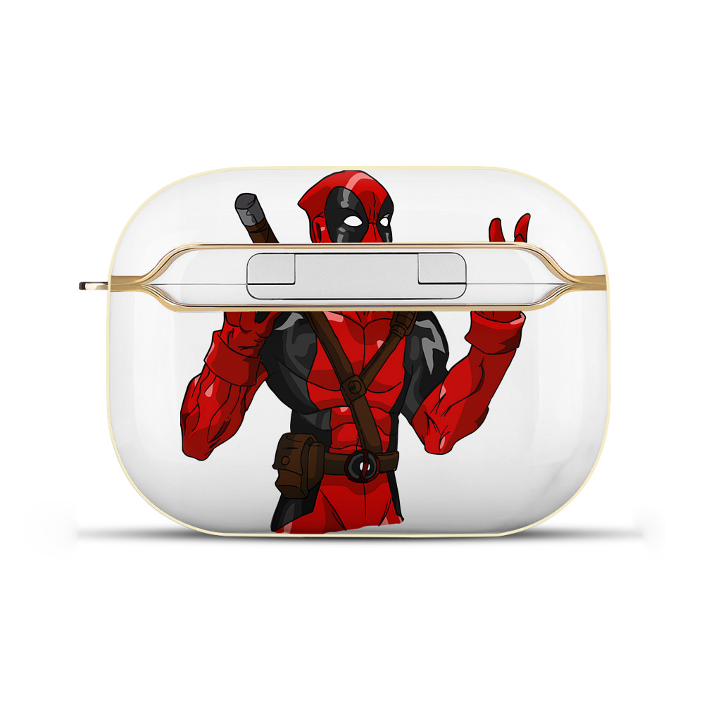 （画像用） Deadpool デッドプール 【AirPods Pro用】ハードシェル保護ケース｜耐衝撃・防指紋・カラビナ付き商品仕様