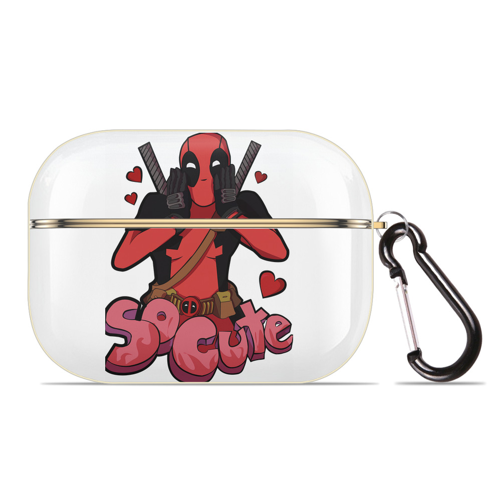 （画像用） Deadpool デッドプール 【AirPods Pro用】ハードシェル保護ケース｜耐衝撃・防指紋・カラビナ付き商品仕様
