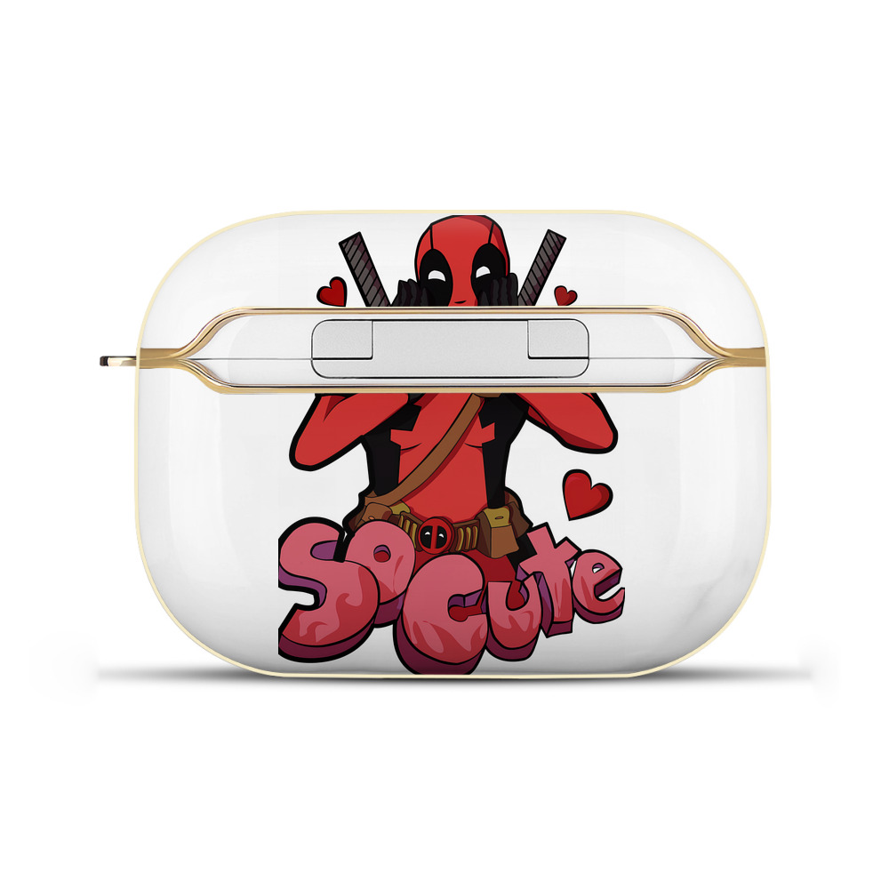 （画像用） Deadpool デッドプール 【AirPods Pro用】ハードシェル保護ケース｜耐衝撃・防指紋・カラビナ付き商品仕様
