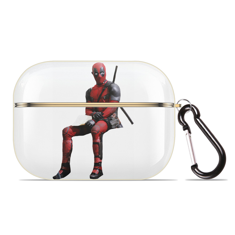 （画像用） Deadpool デッドプール 【AirPods Pro用】ハードシェル保護ケース｜耐衝撃・防指紋・カラビナ付き商品仕様