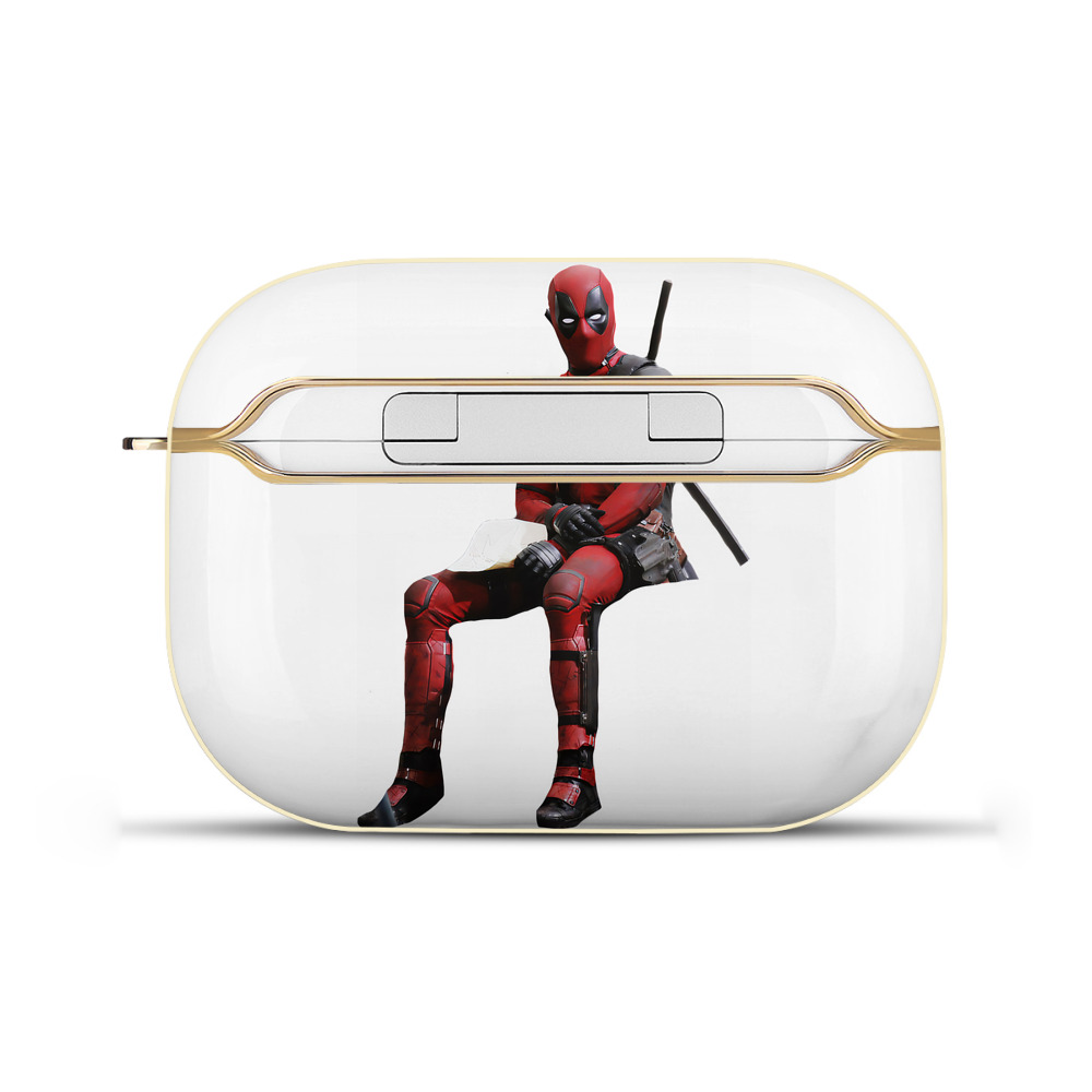（画像用） Deadpool デッドプール 【AirPods Pro用】ハードシェル保護ケース｜耐衝撃・防指紋・カラビナ付き商品仕様