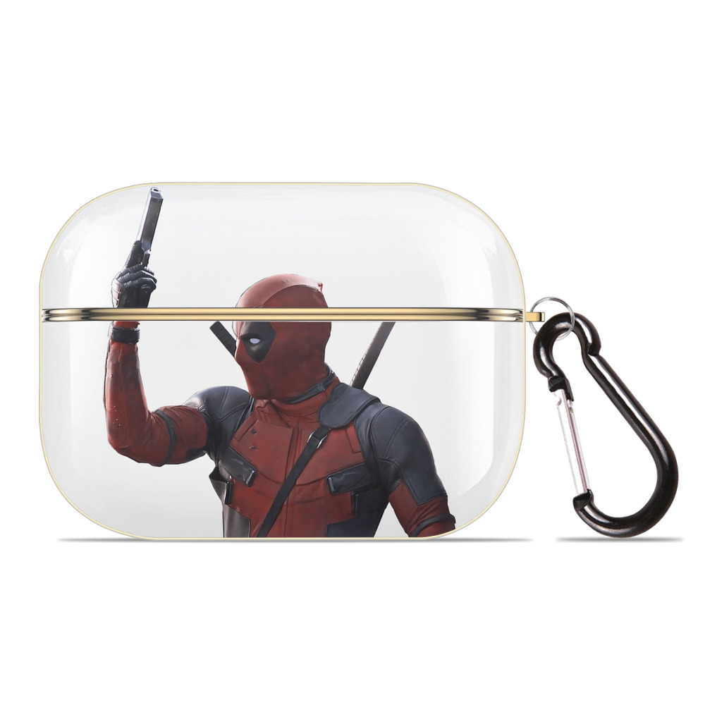 （画像用） Deadpool デッドプール 【AirPods Pro用】ハードシェル保護ケース｜耐衝撃・防指紋・カラビナ付き商品仕様