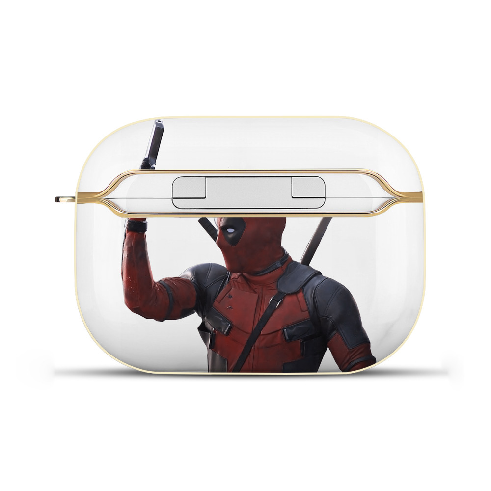 （画像用） Deadpool デッドプール 【AirPods Pro用】ハードシェル保護ケース｜耐衝撃・防指紋・カラビナ付き商品仕様