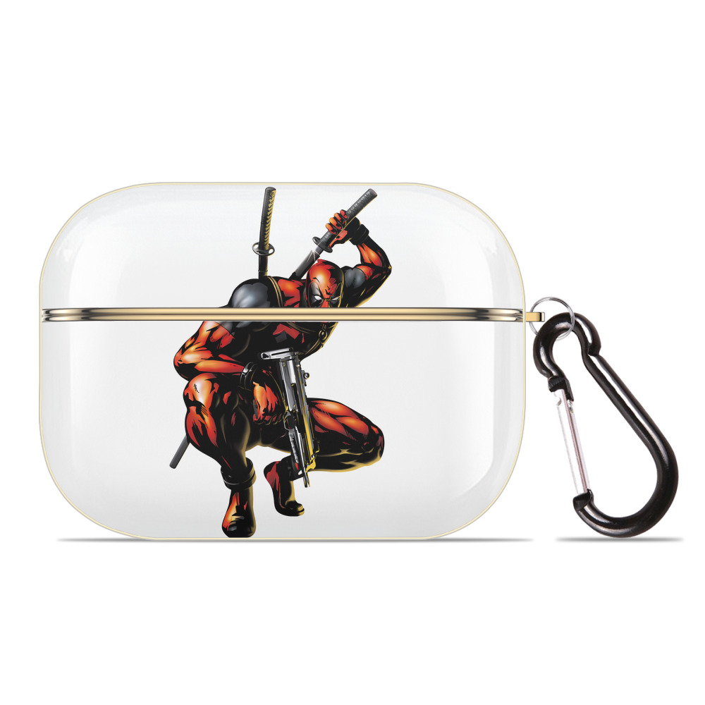 （画像用） Deadpool デッドプール 【AirPods Pro用】ハードシェル保護ケース｜耐衝撃・防指紋・カラビナ付き商品仕様