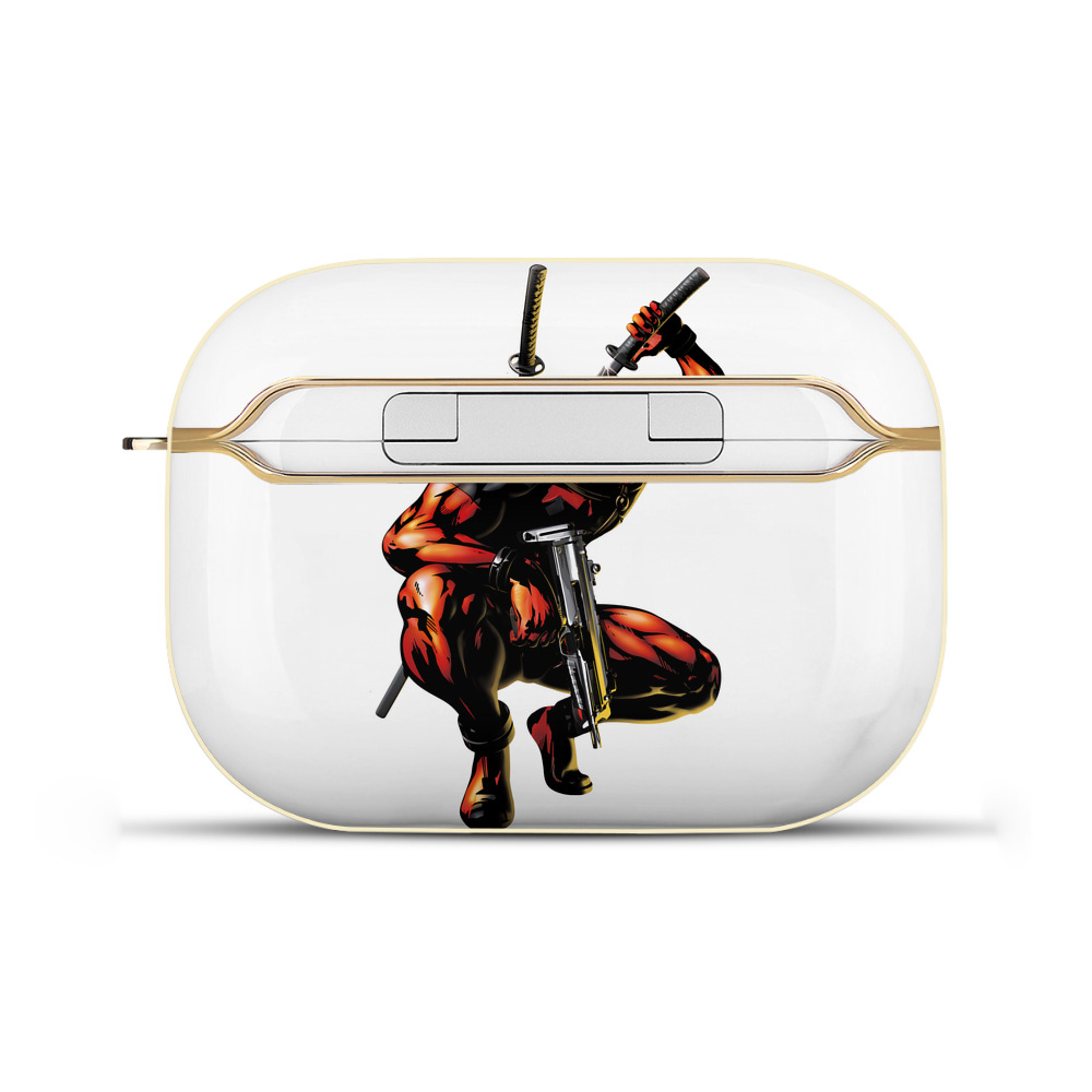 （画像用） Deadpool デッドプール 【AirPods Pro用】ハードシェル保護ケース｜耐衝撃・防指紋・カラビナ付き商品仕様