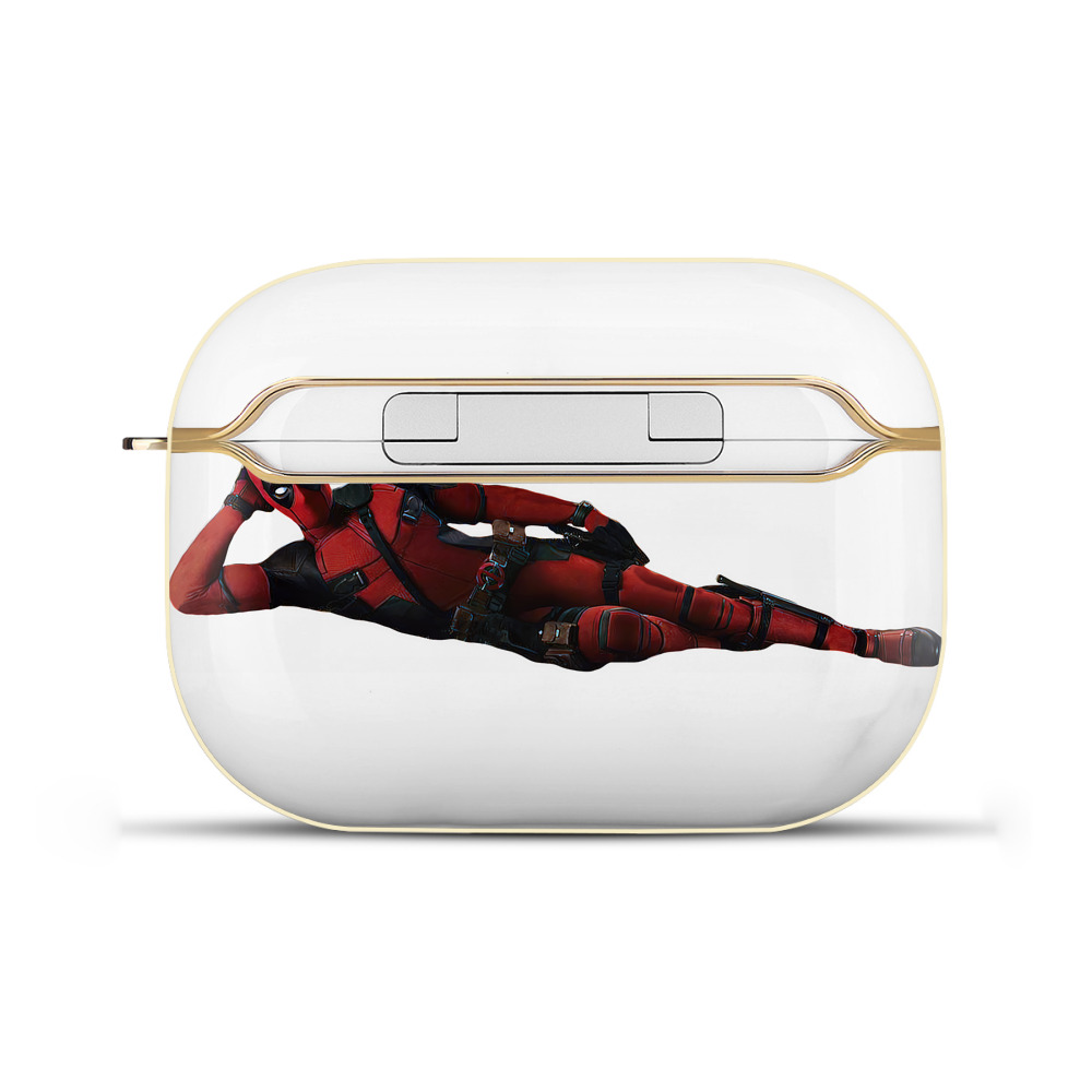 （画像用） Deadpool デッドプール 【AirPods Pro用】ハードシェル保護ケース｜耐衝撃・防指紋・カラビナ付き商品仕様