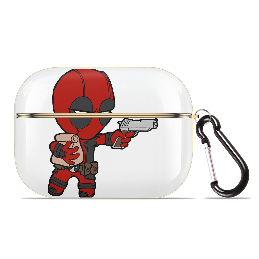 （画像用） Deadpool デッドプール 【AirPods Pro用】ハードシェル保護ケース｜耐衝撃・防指紋・カラビナ付き商品仕様