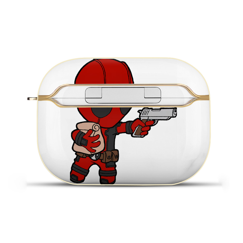 （画像用） Deadpool デッドプール 【AirPods Pro用】ハードシェル保護ケース｜耐衝撃・防指紋・カラビナ付き商品仕様