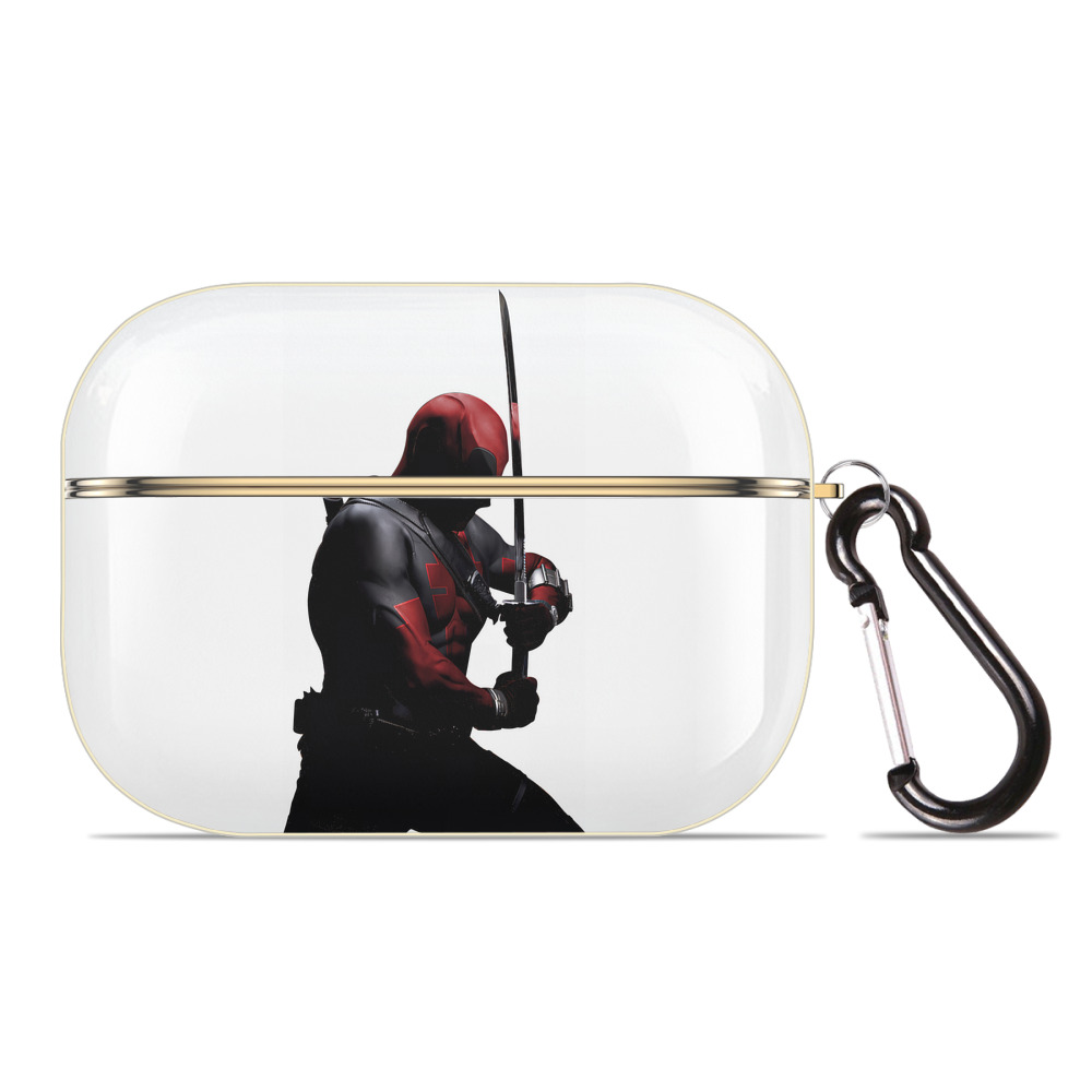 （画像用） Deadpool デッドプール 【AirPods Pro用】ハードシェル保護ケース｜耐衝撃・防指紋・カラビナ付き商品仕様