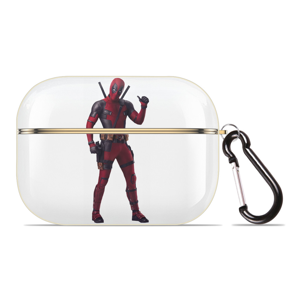 （画像用） Deadpool デッドプール 【AirPods Pro用】ハードシェル保護ケース｜耐衝撃・防指紋・カラビナ付き商品仕様
