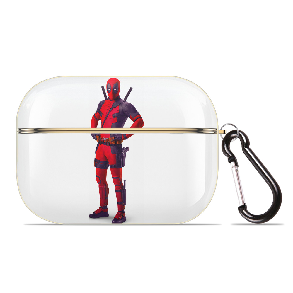 （画像用） Deadpool デッドプール 【AirPods Pro用】ハードシェル保護ケース｜耐衝撃・防指紋・カラビナ付き商品仕様