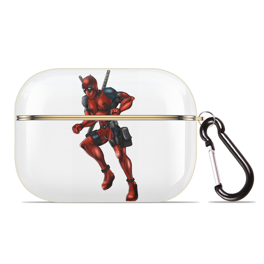 （画像用） Deadpool デッドプール 【AirPods Pro用】ハードシェル保護ケース｜耐衝撃・防指紋・カラビナ付き商品仕様