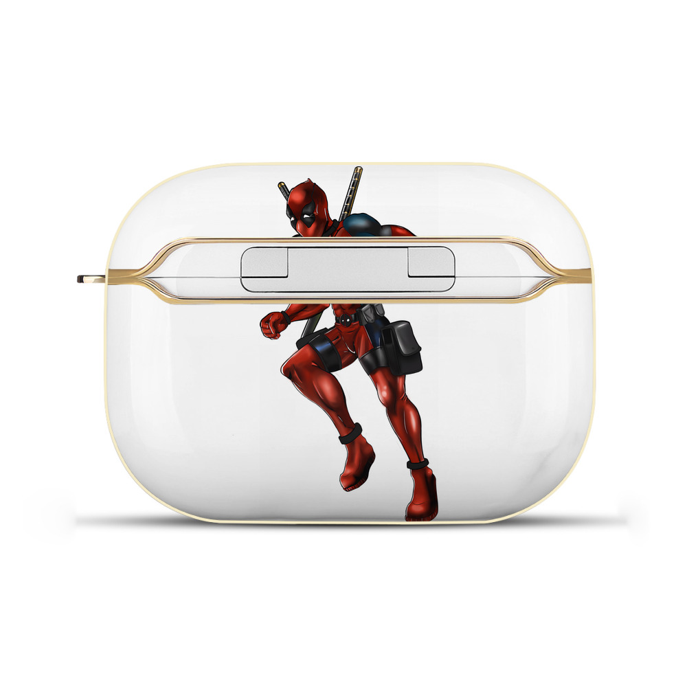 （画像用） Deadpool デッドプール 【AirPods Pro用】ハードシェル保護ケース｜耐衝撃・防指紋・カラビナ付き商品仕様