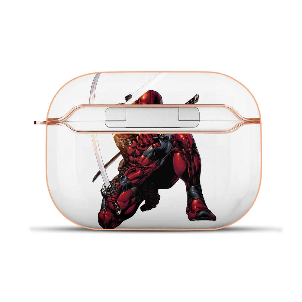 （画像用） Deadpool デッドプール 【AirPods Pro用】ハードシェル保護ケース｜耐衝撃・防指紋・カラビナ付き商品仕様