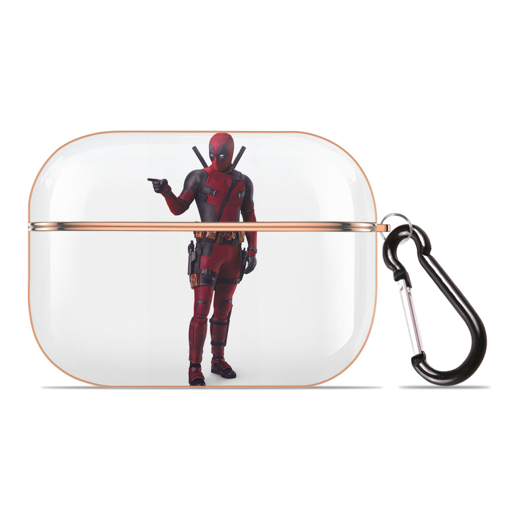 （画像用） Deadpool デッドプール 【AirPods Pro用】ハードシェル保護ケース｜耐衝撃・防指紋・カラビナ付き商品仕様