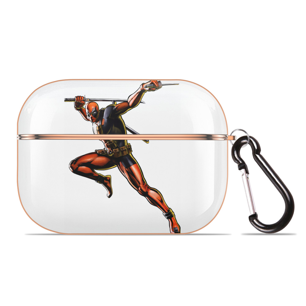 （画像用） Deadpool デッドプール 【AirPods Pro用】ハードシェル保護ケース｜耐衝撃・防指紋・カラビナ付き商品仕様