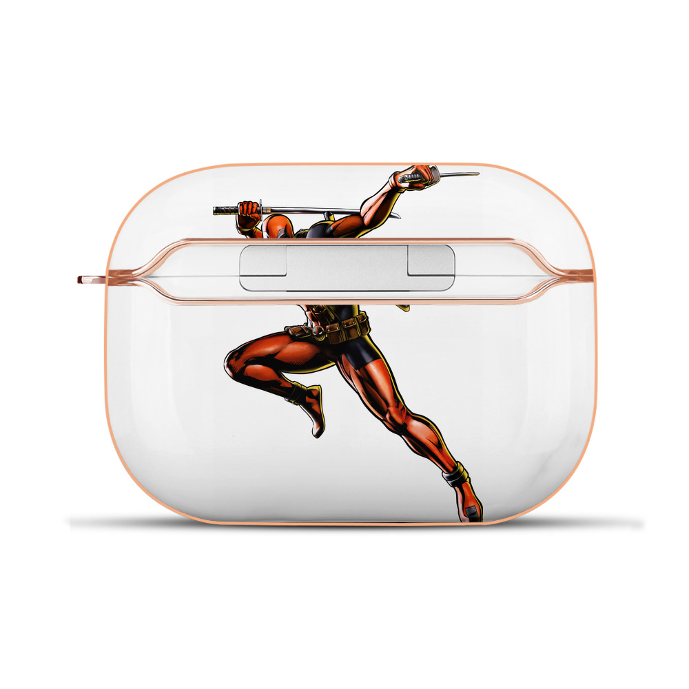 （画像用） Deadpool デッドプール 【AirPods Pro用】ハードシェル保護ケース｜耐衝撃・防指紋・カラビナ付き商品仕様