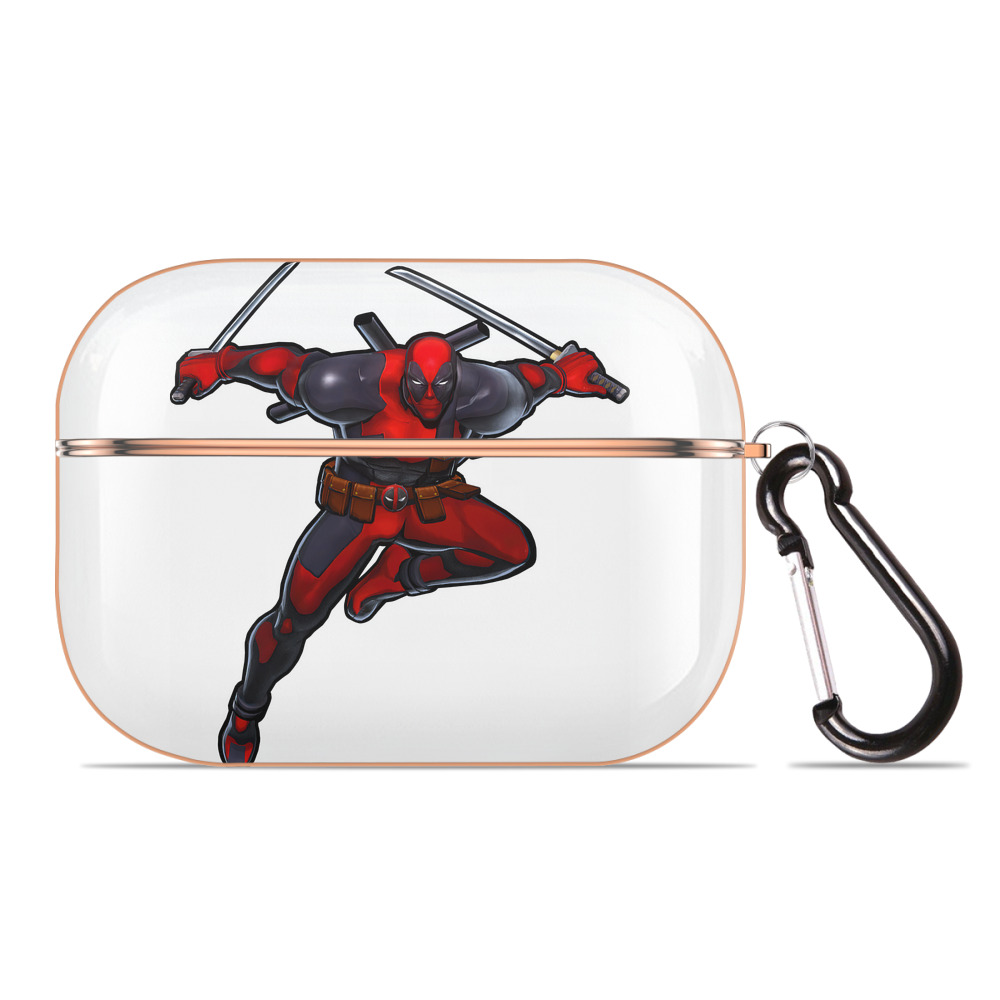 （画像用） Deadpool デッドプール 【AirPods Pro用】ハードシェル保護ケース｜耐衝撃・防指紋・カラビナ付き商品仕様