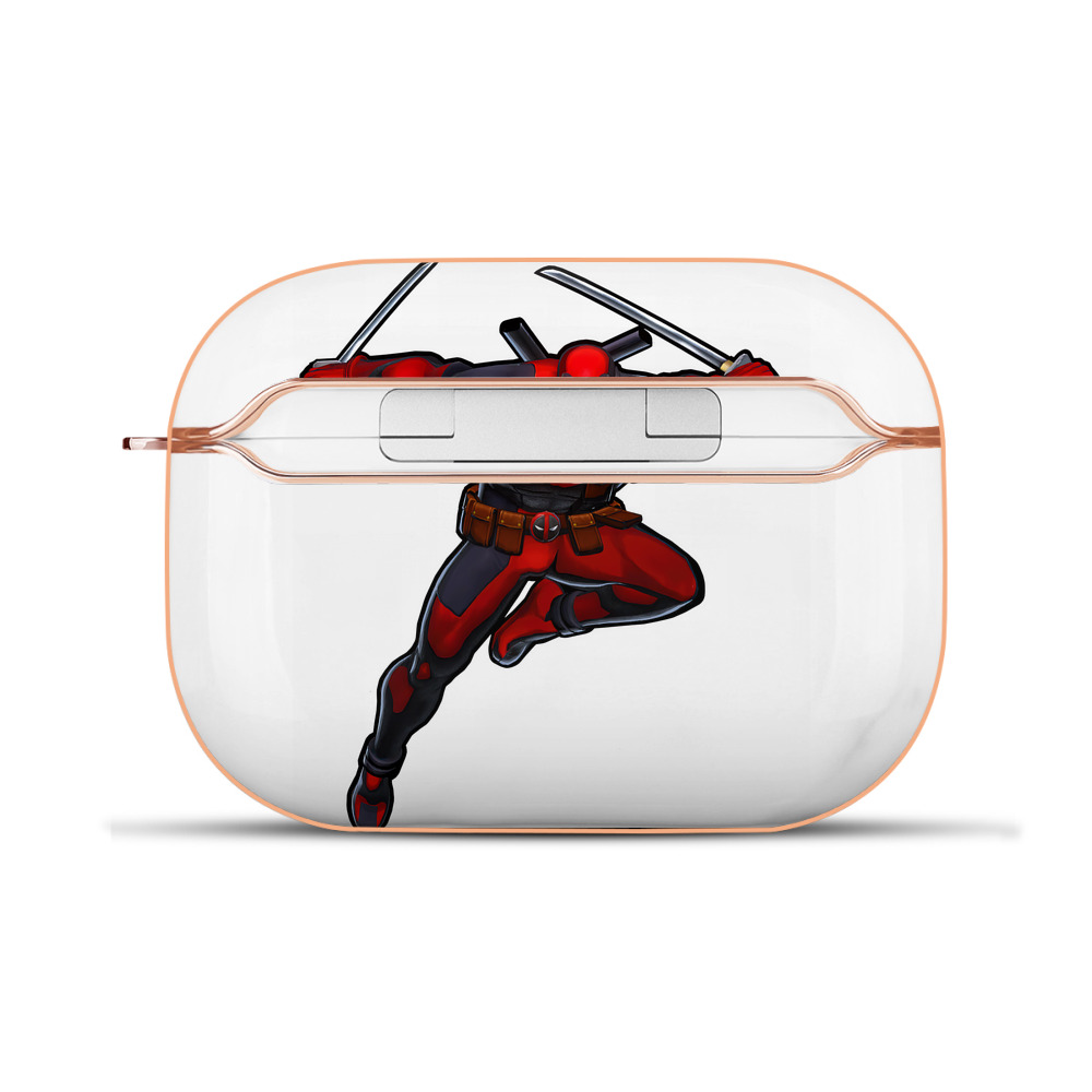 （画像用） Deadpool デッドプール 【AirPods Pro用】ハードシェル保護ケース｜耐衝撃・防指紋・カラビナ付き商品仕様