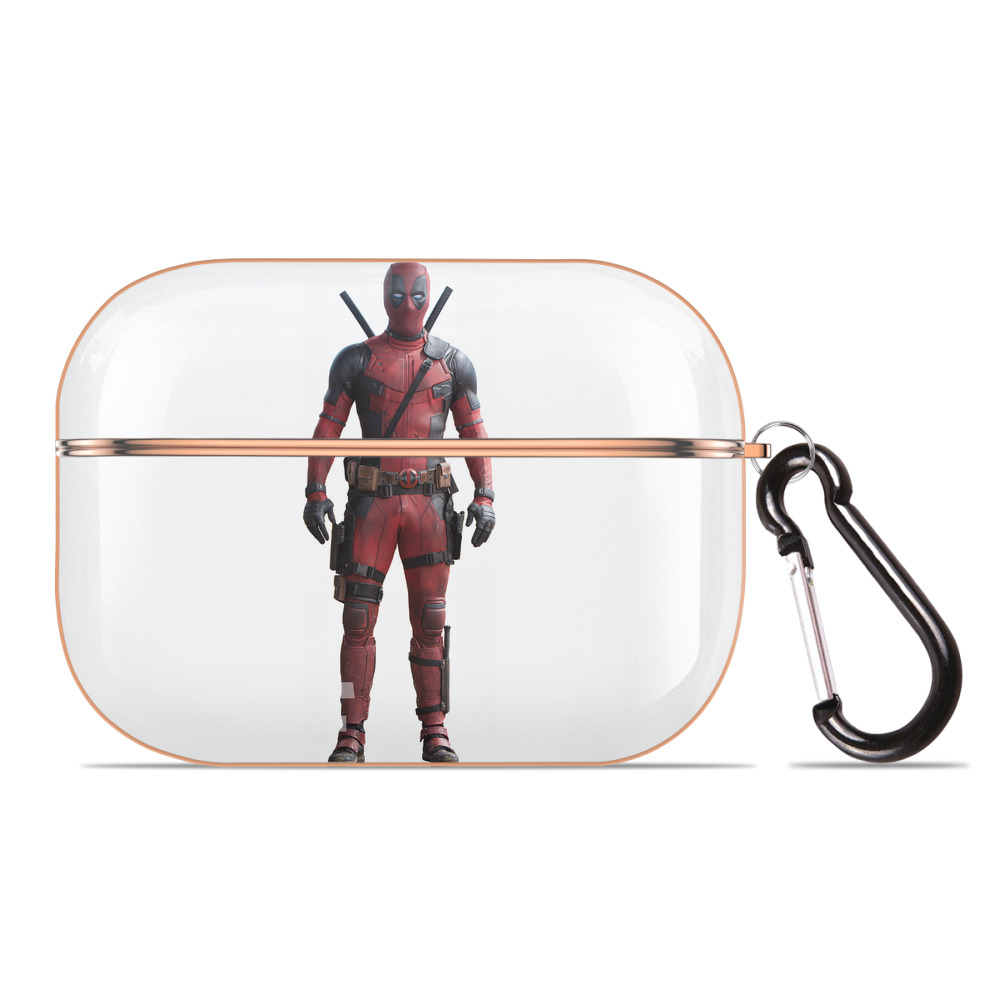 （画像用） Deadpool デッドプール 【AirPods Pro用】ハードシェル保護ケース｜耐衝撃・防指紋・カラビナ付き商品仕様